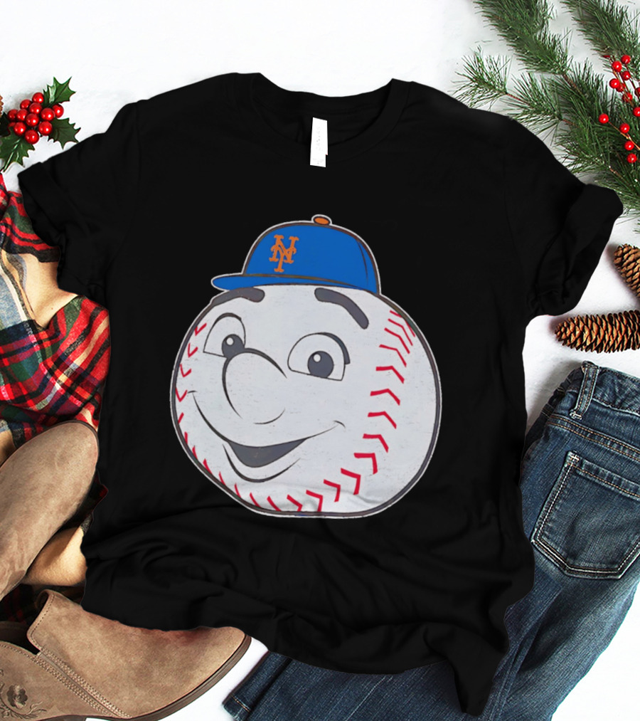 New York Mets Mr. Met Big Face Baseball 2026 T-Shirt