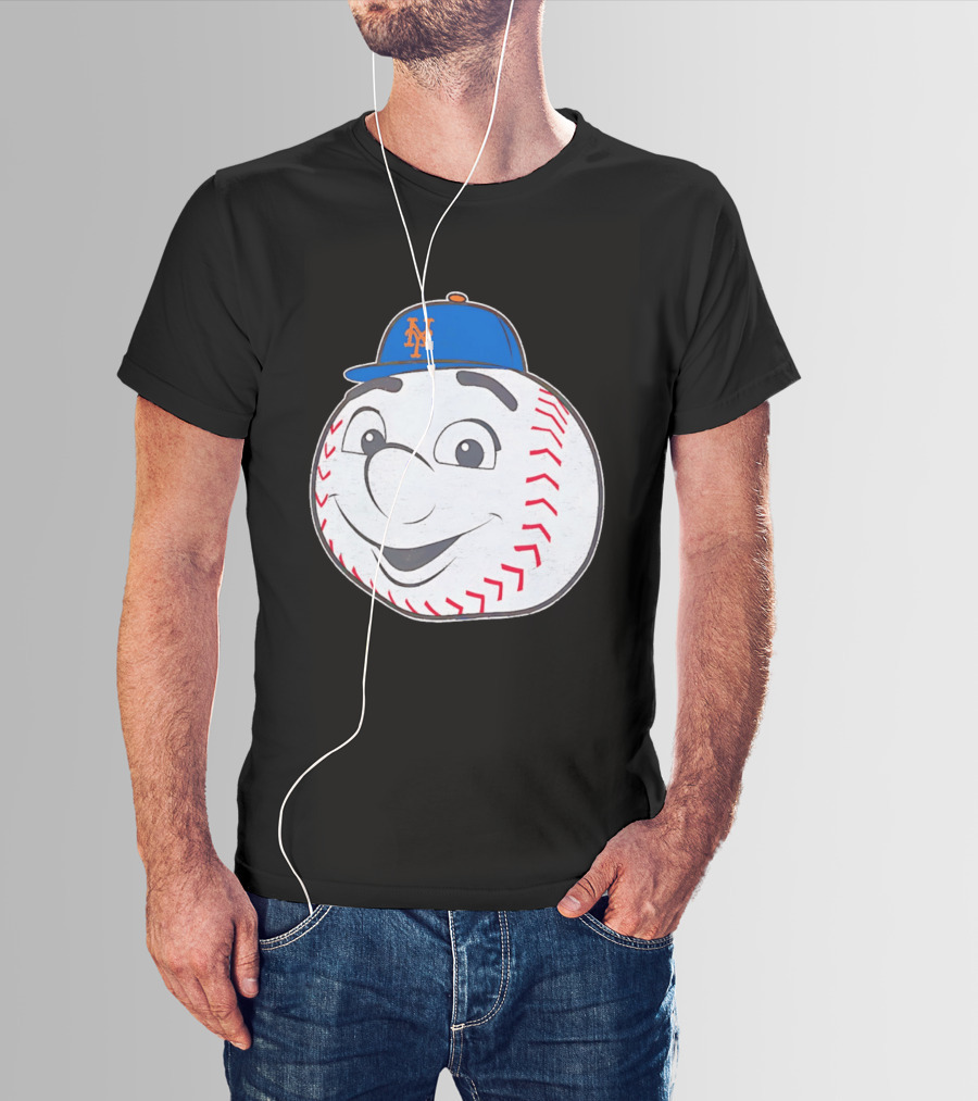 New York Mets Mr. Met Big Face Baseball 2026 T-Shirt