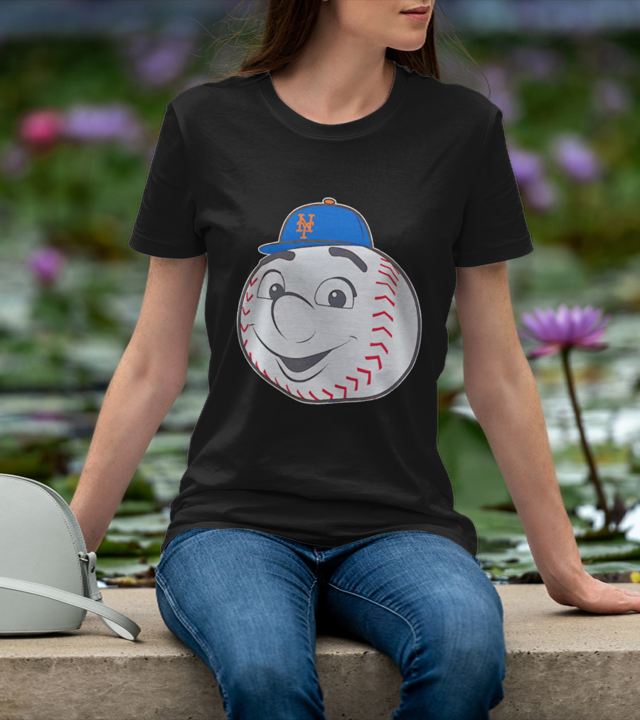 New York Mets Mr. Met Big Face Baseball 2026 T-Shirt
