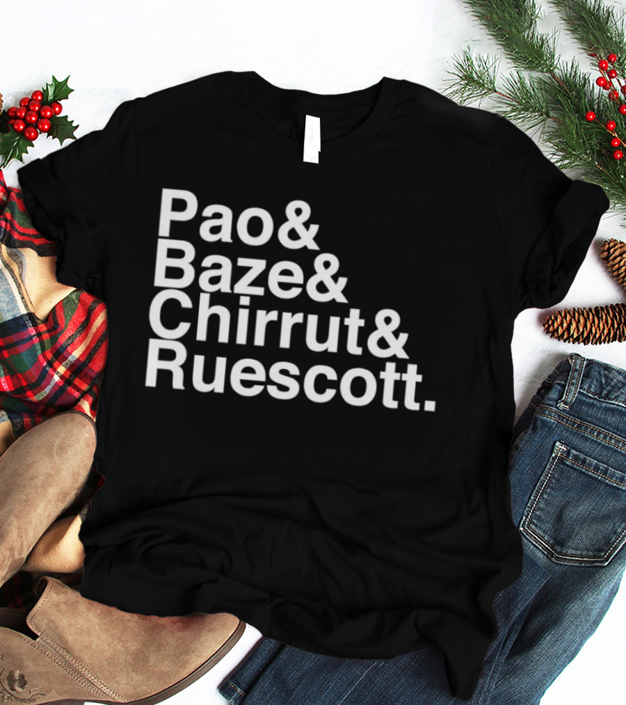 Pao Baze Chirrut Ruescott Star Wars Inspired Characters T-Shirt