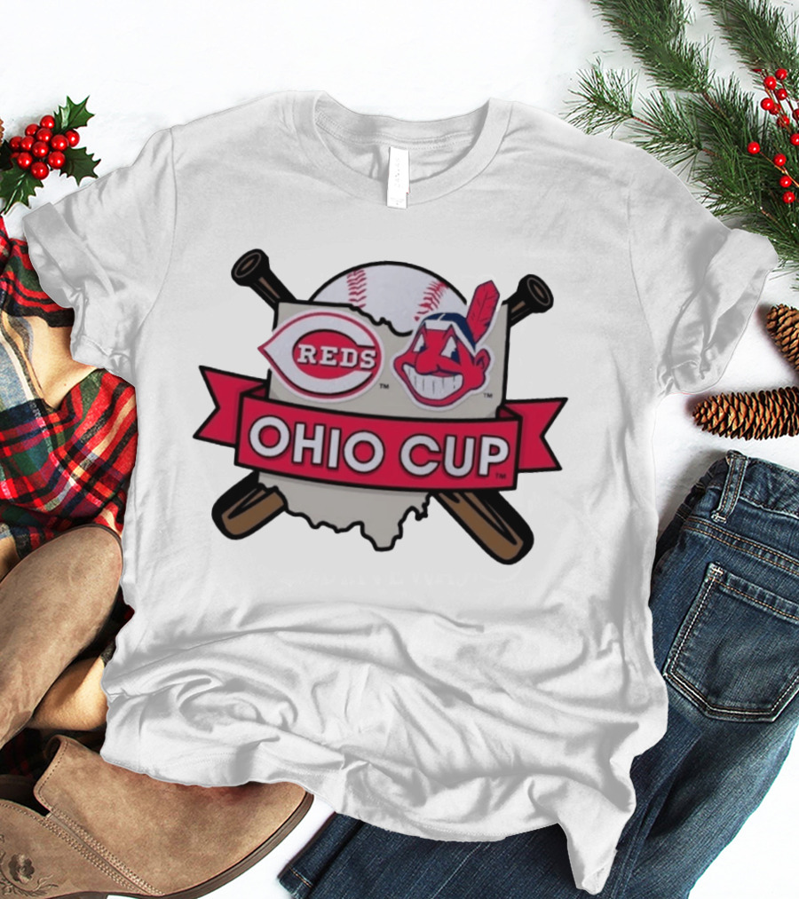 Cincinnati Reds Cleveland Guardians Ohio Cup 2026 MLB Baseball Showdown T-Shirt