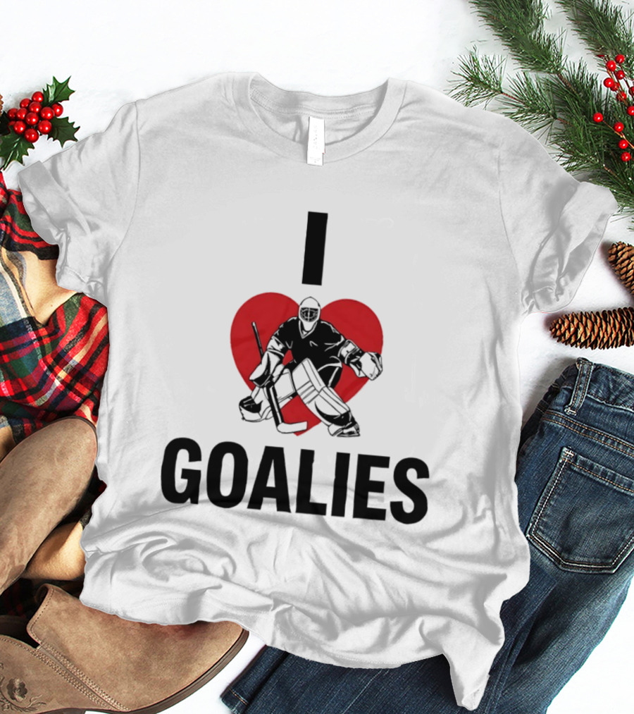 Dan Vladar Ice Hockey I Love Goalies Philadelphia Flyers T-Shirt