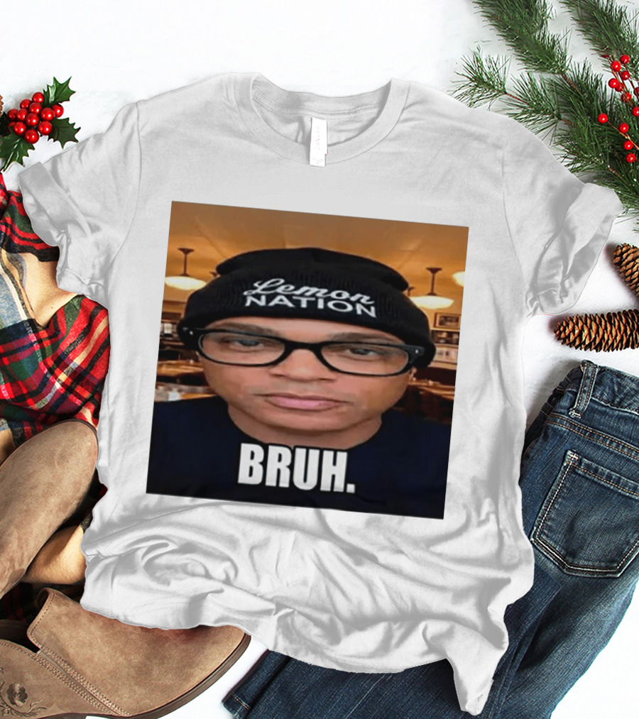 Lemon Nation Beanie Glasses Meme Bruh T-Shirt