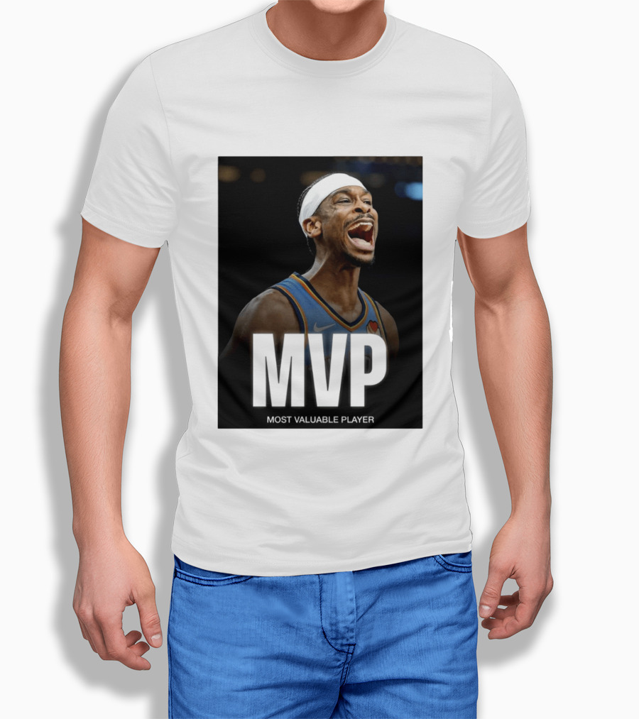 Shai Gilgeous Alexander MVP Most Valuable Player OKC Thunder Celebration T-Shirt