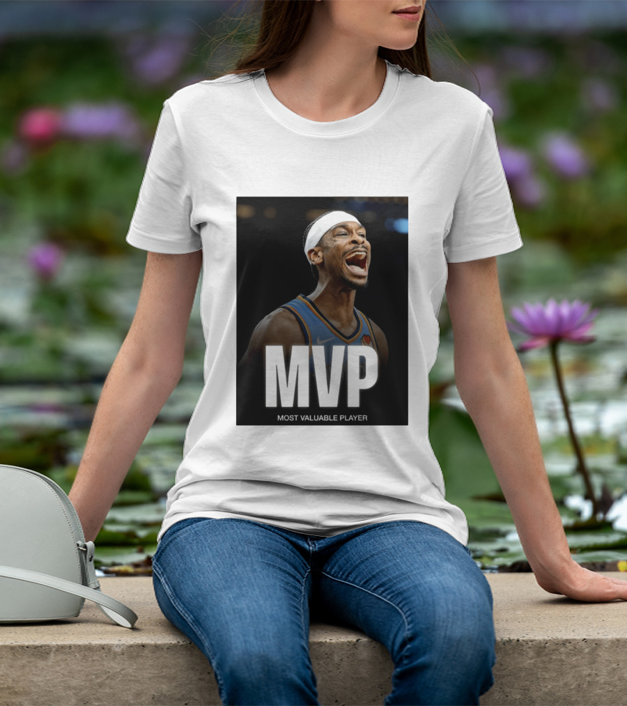 Shai Gilgeous Alexander MVP Most Valuable Player OKC Thunder Celebration T-Shirt