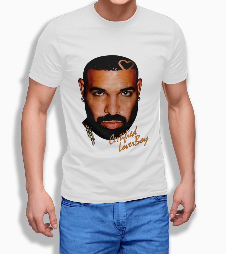 Drake Certified Lover Boy Heart Hair T-Shirt