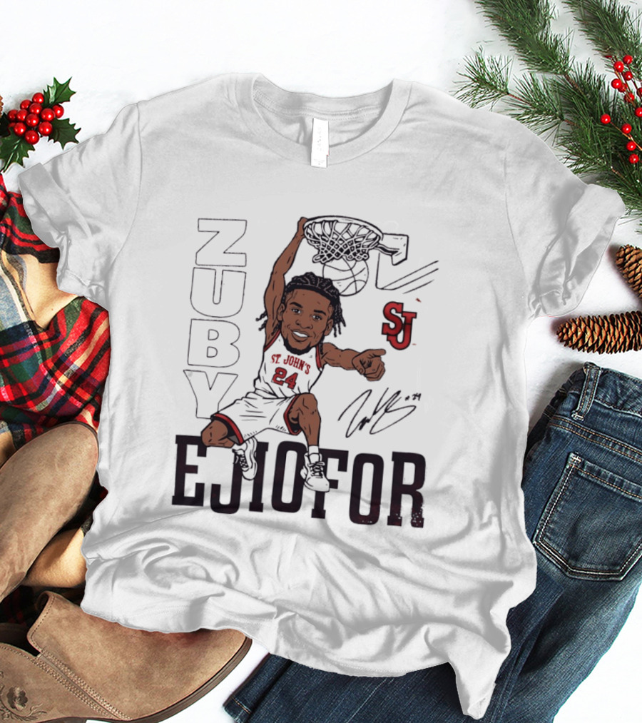 Zuby Ejiofor St. John's Red Storm Slam Dunk Basketball SJ 24 T-Shirt