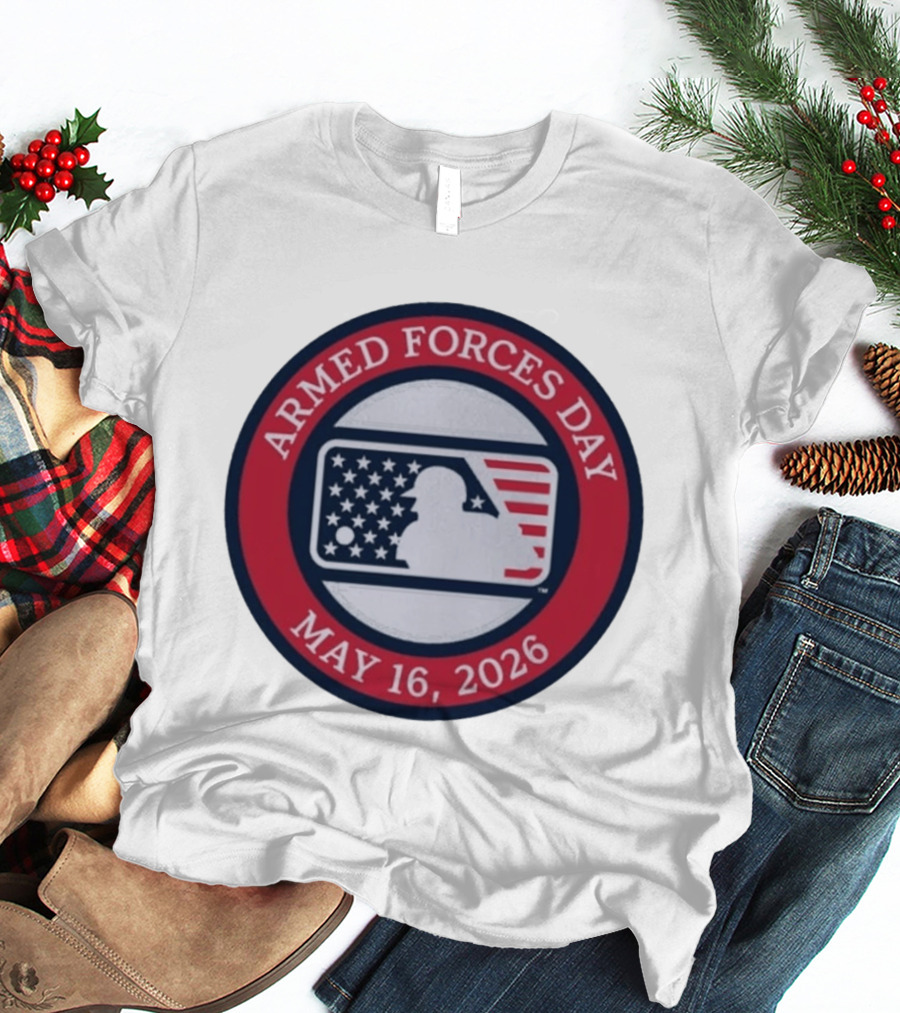 MLB Armed Forces Day May 16 2026 Stars And Stripes Circle T-Shirt