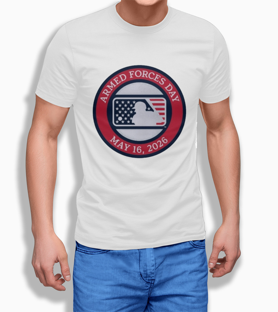 MLB Armed Forces Day May 16 2026 Stars And Stripes Circle T-Shirt