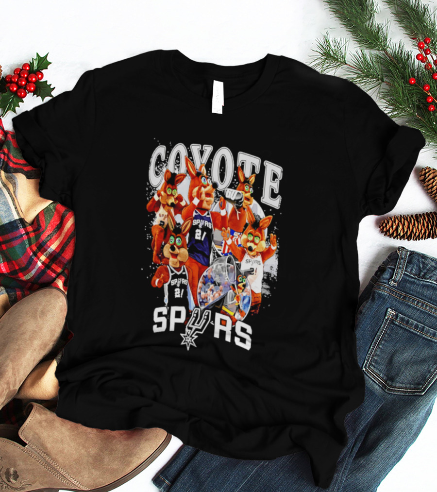 San Antonio Spurs Coyote Basketball Icons Spurs T-Shirt