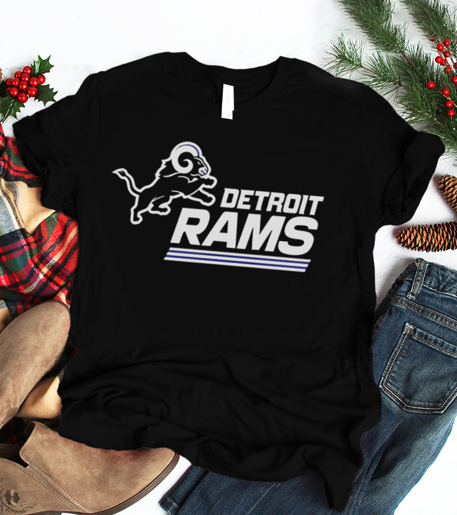 Twisted Gorilla Detroit Rams Los Angeles Lions T-Shirt