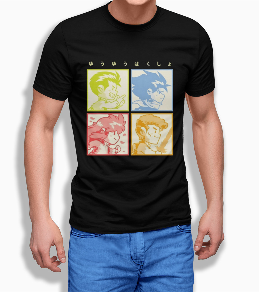 YuYu Hakusho Anime Characters Japanese Manga Series T-Shirt