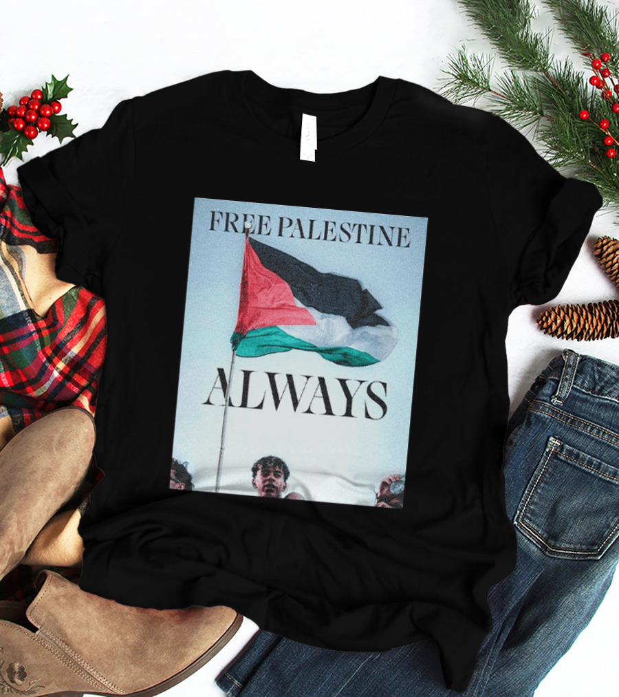 Barcelona FC Lamine Yamal Free Palestine Always Flag T-Shirt