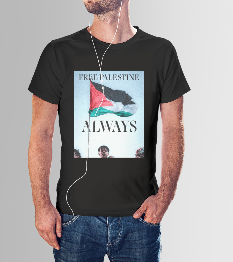 Barcelona FC Lamine Yamal Free Palestine Always Flag T-Shirt