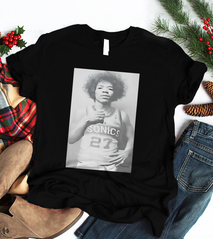 Jimi Hendrix Seattle Sonics Jersey 27 T-Shirt