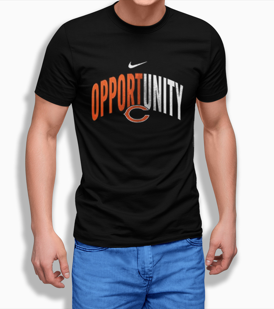 Chicago Bears Opportunity Nike Swoosh C T-Shirt