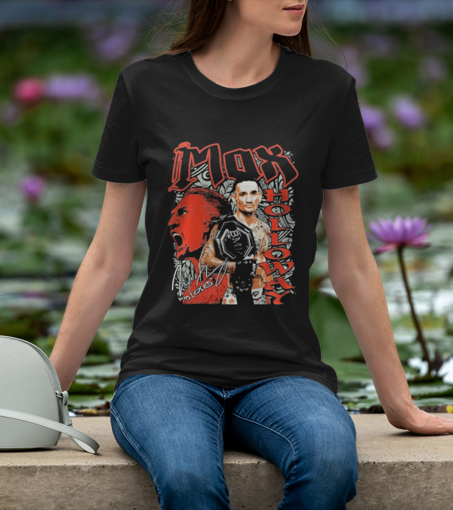 Max Holloway 2026 Bold Red Fighter T-Shirt