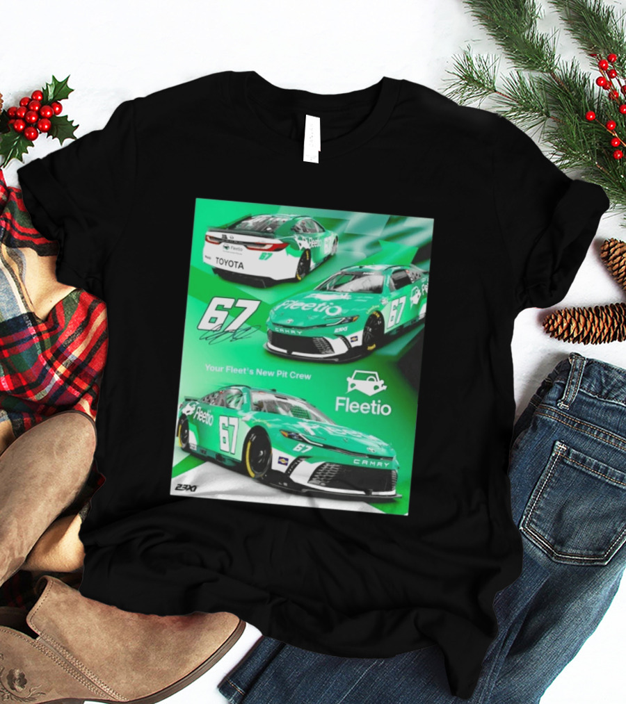 Corey Heim 23XI Racing Toyota Camry XSE Fleetio NASCAR 67 T-Shirt