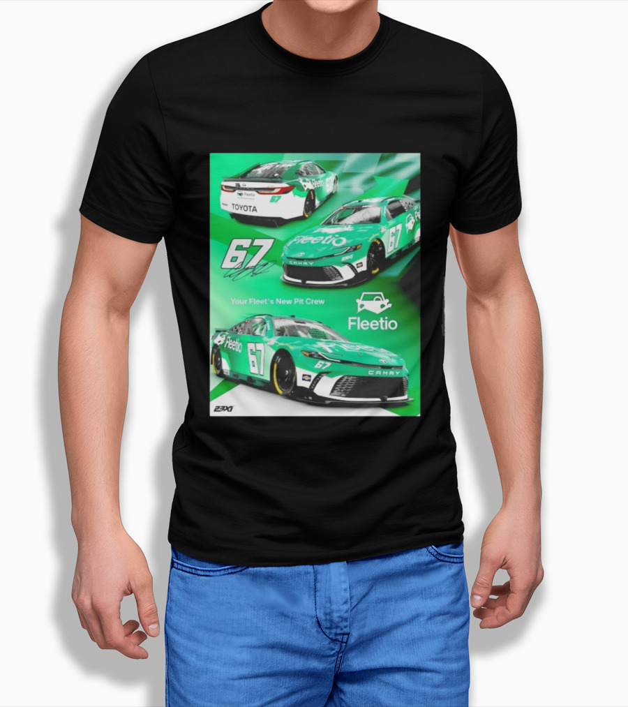 Corey Heim 23XI Racing Toyota Camry XSE Fleetio NASCAR 67 T-Shirt