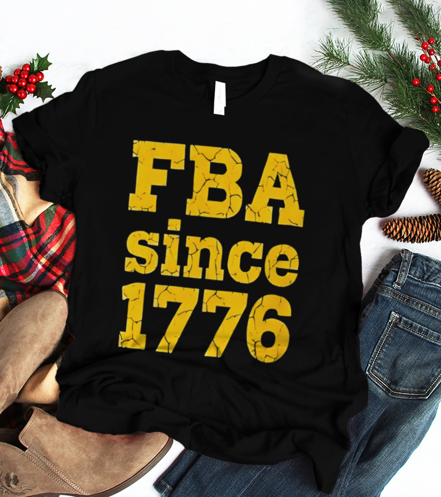 FBA Since 1776 Yellow Cheese Letters T-Shirt