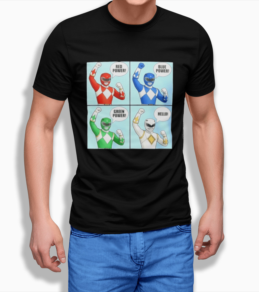 Red Power Blue Power Green Power Hello Rangers T-Shirt