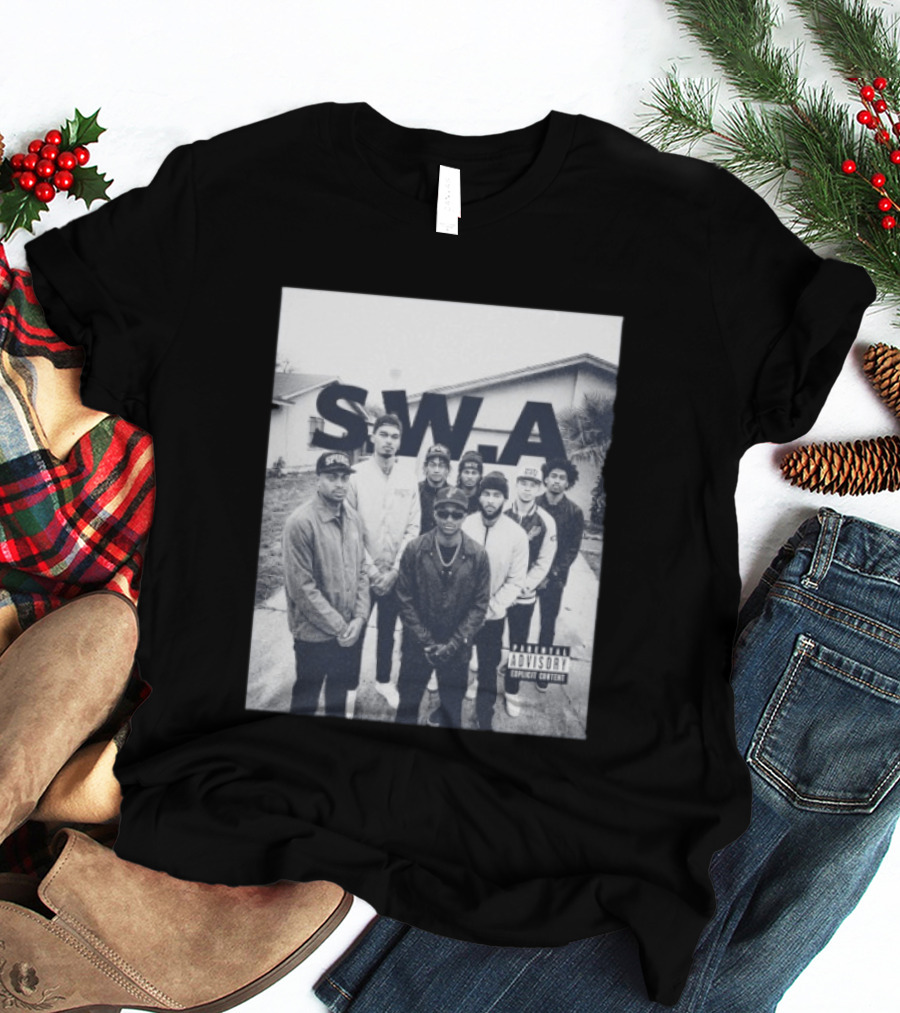 S.W.A San Antonio Spurs NBA Team Photo Iconic Streetwear T-Shirt