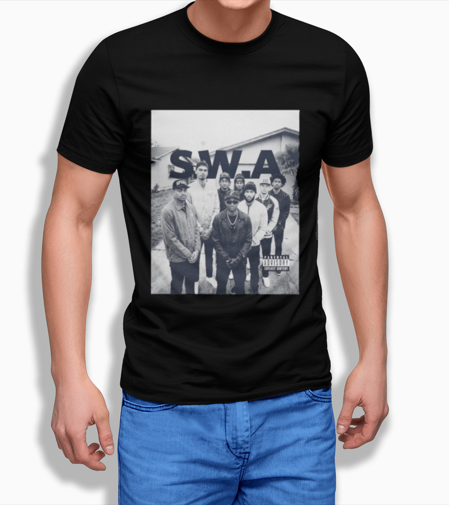 S.W.A San Antonio Spurs NBA Team Photo Iconic Streetwear T-Shirt