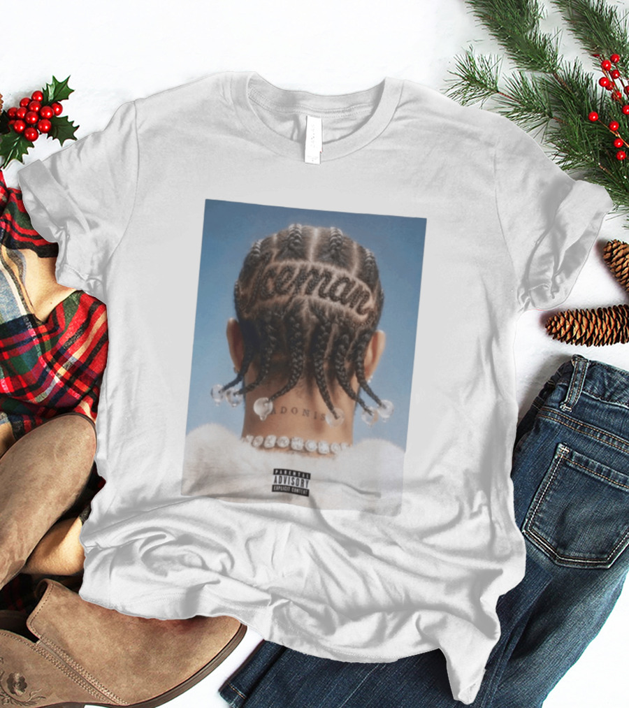 Iceman Adonis Braids Album Cover Drake Parental Advisory T-Shirt