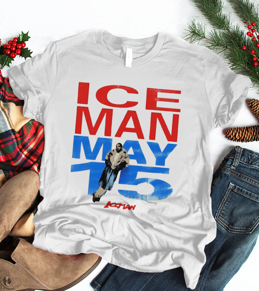 Drake Iceman May 15 Blue Red Styling 2026 Album Cover T-Shirt