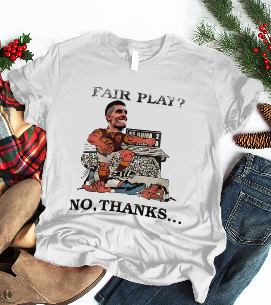 Gianluca Mancini AS Roma Fair Play No Thanks Comic T-Shirt
