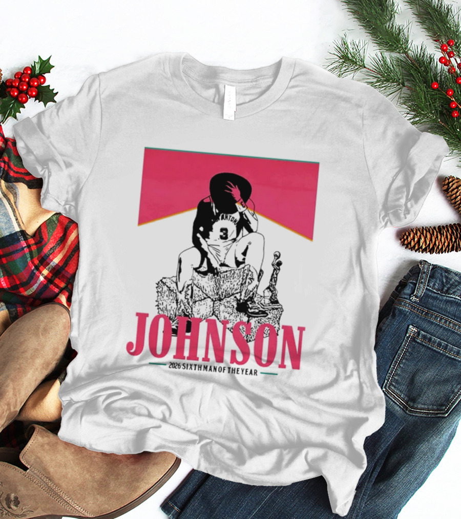 San Antonio Spurs 26 Johnson 2023 Sixth Man Of The Year T-Shirt