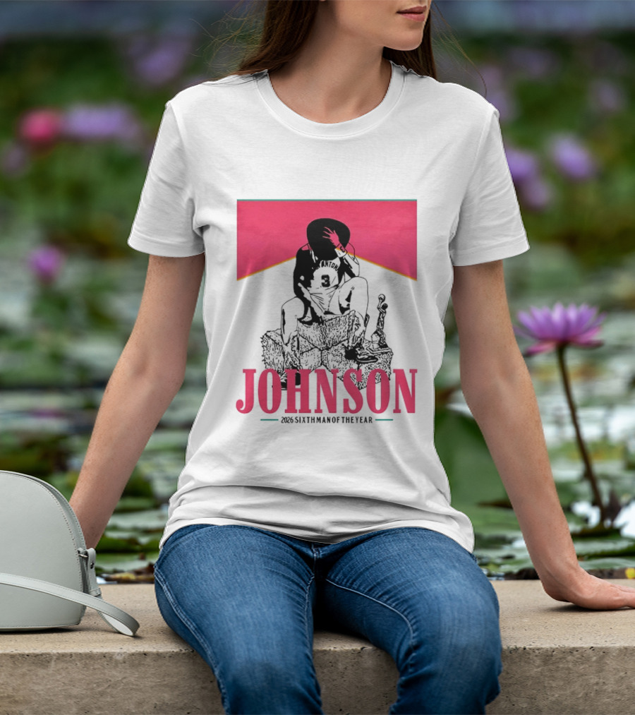 San Antonio Spurs 26 Johnson 2023 Sixth Man Of The Year T-Shirt