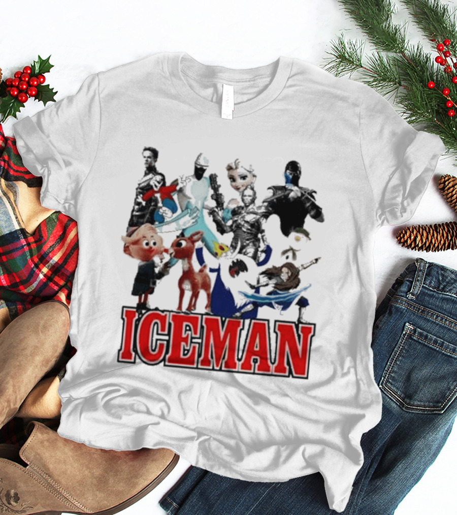 Secretclub Iceman Rudolph And Frosty Characters T-Shirt