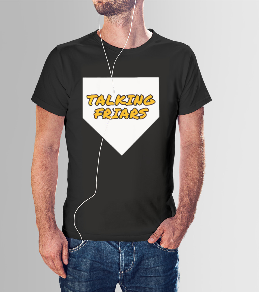 San Diego Padres Baseball Talking Friars Home Plate T-Shirt