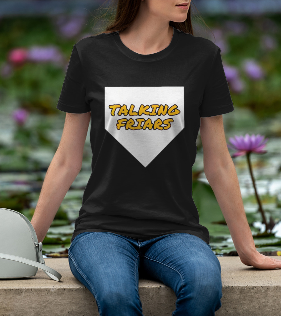 San Diego Padres Baseball Talking Friars Home Plate T-Shirt