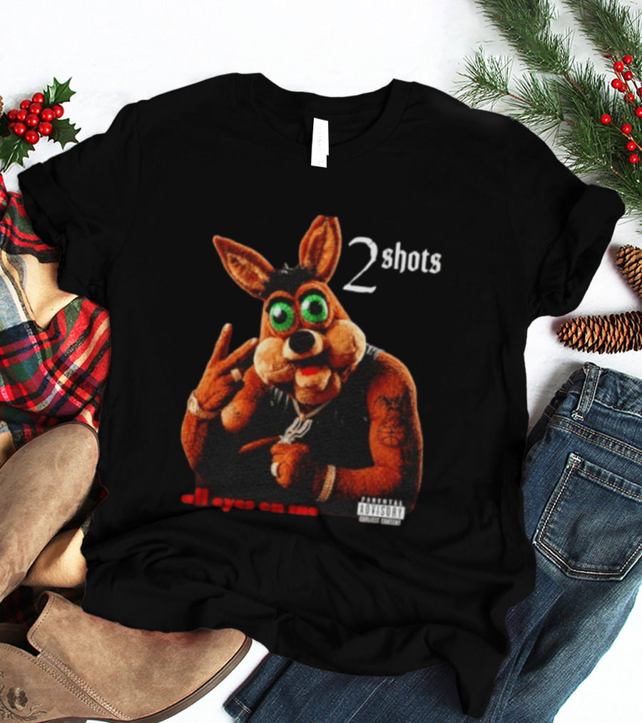 San Antonio Spurs Coyote 2 Shots All Eyes On Me T-Shirt