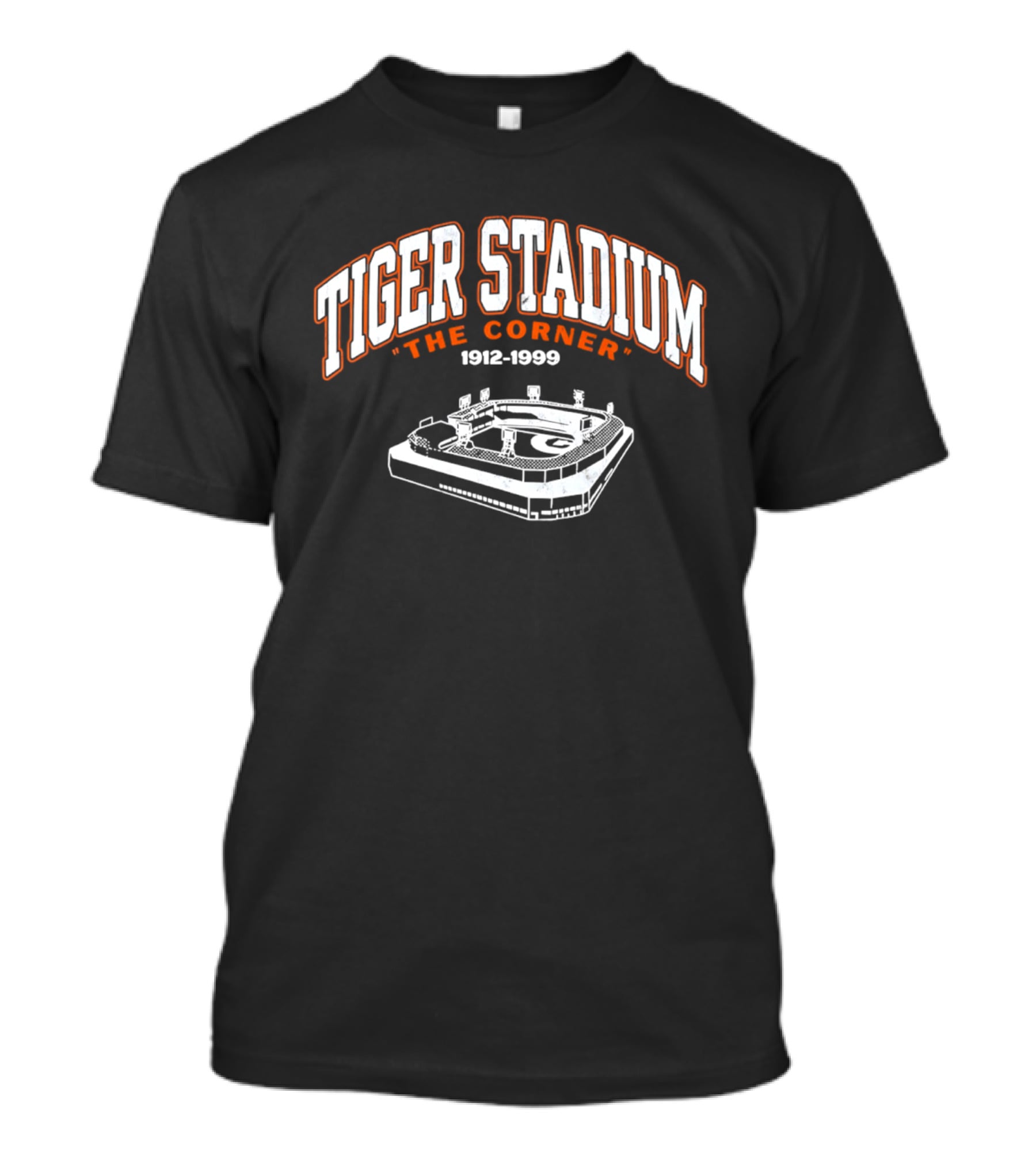 Tiger Stadium The Corner 1912 1999 Baseball Field T-Shirt