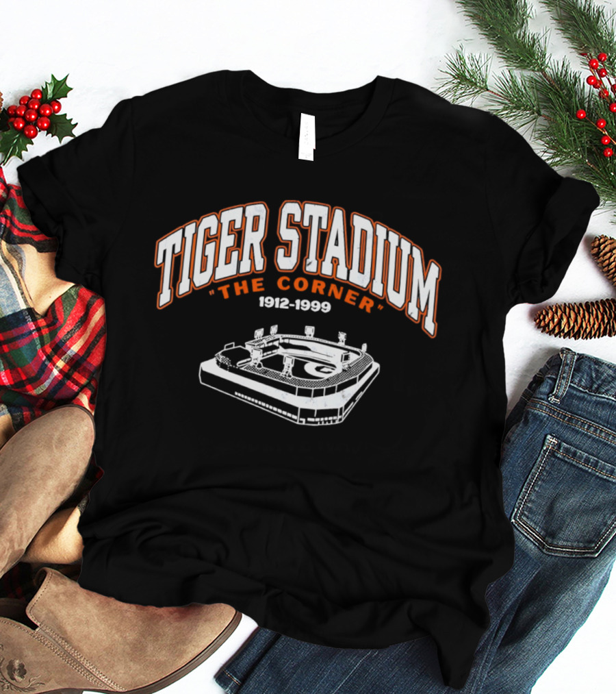 Tiger Stadium The Corner 1912 1999 Baseball Field T-Shirt
