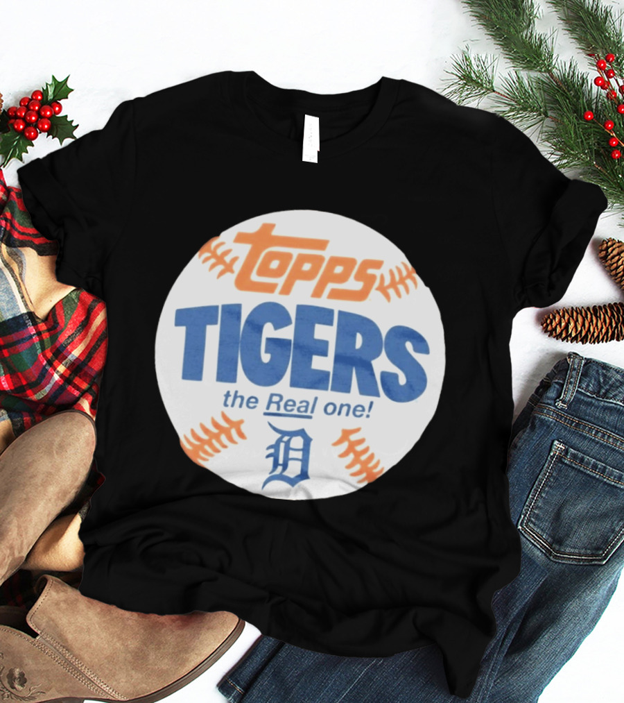Topps Tigers The Real One Detroit T-Shirt