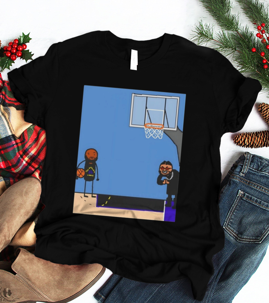 Villain Brooks Vs Dillon Brooks Basketball Humor Phoenix Suns Sketch T-Shirt