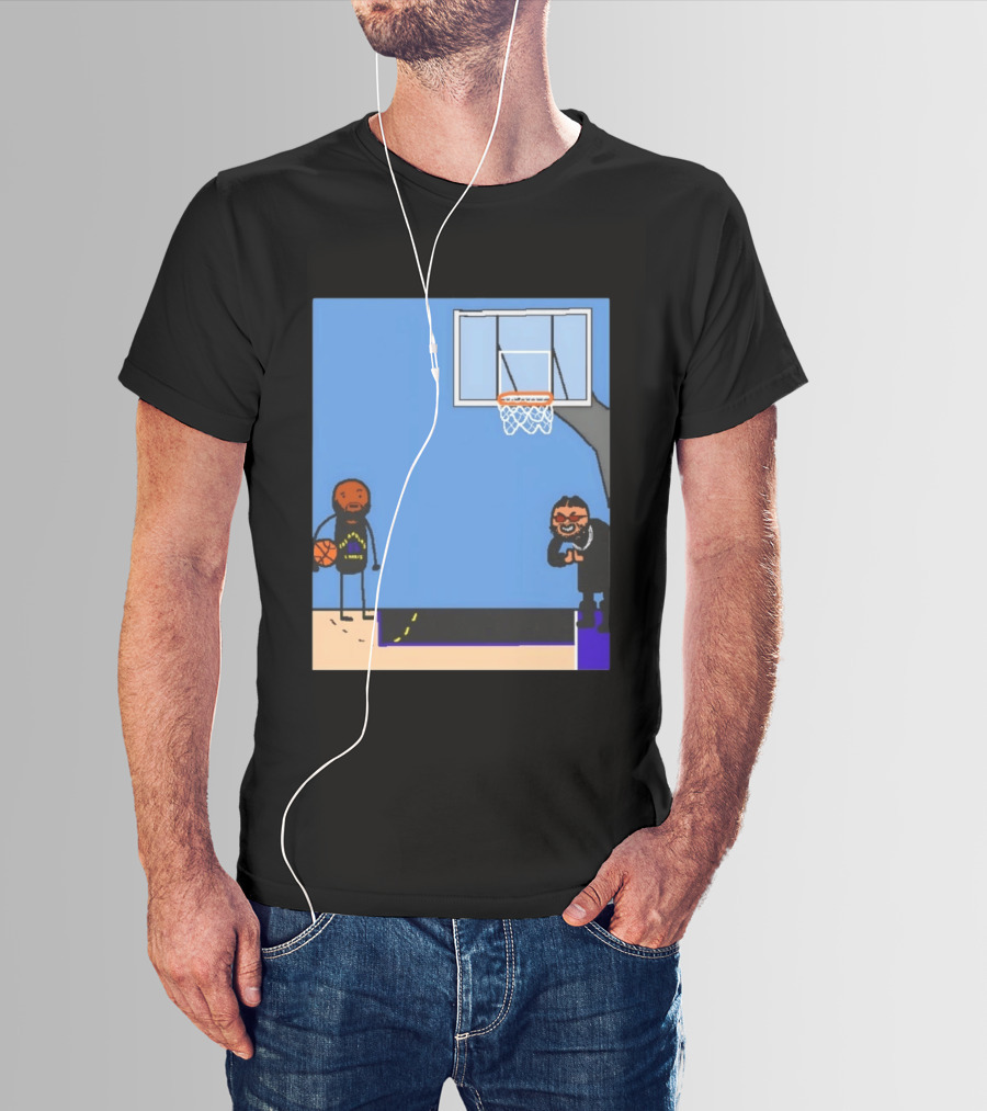 Villain Brooks Vs Dillon Brooks Basketball Humor Phoenix Suns Sketch T-Shirt