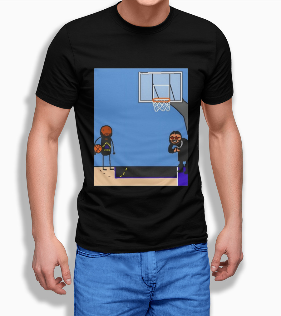 Villain Brooks Vs Dillon Brooks Basketball Humor Phoenix Suns Sketch T-Shirt