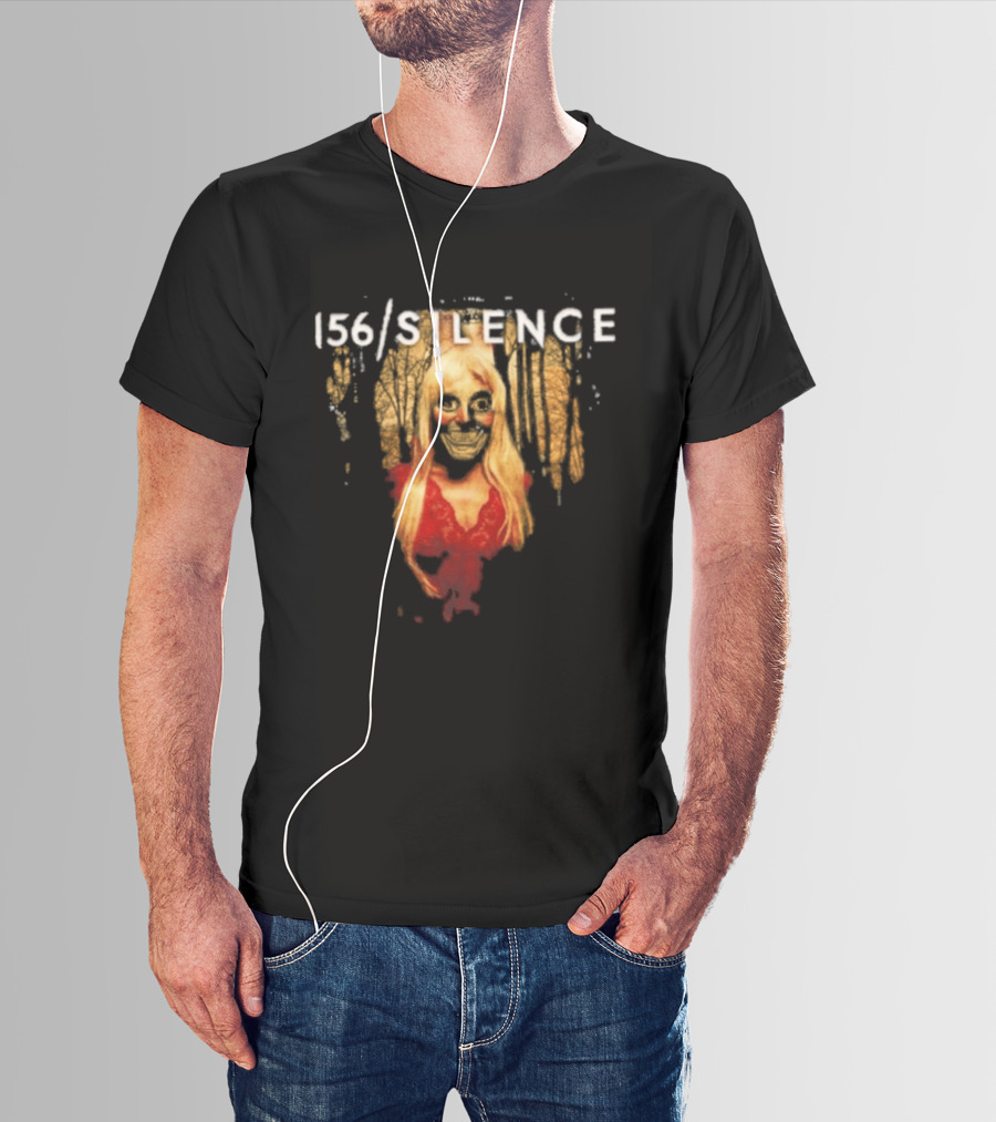 156 Silence Album Blonde Portrait With Red Dress T-Shirt