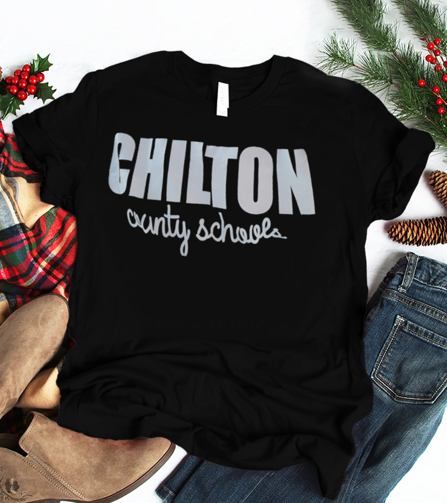 Chilton County Schools Bold Text Educational Insights T-Shirt