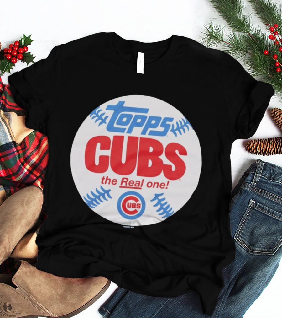 Topps Cubs The Real One Chicago Baseball T-Shirt