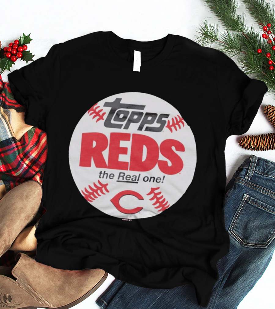 Topps Baseball Reds The Real One Cincinnati T-Shirt