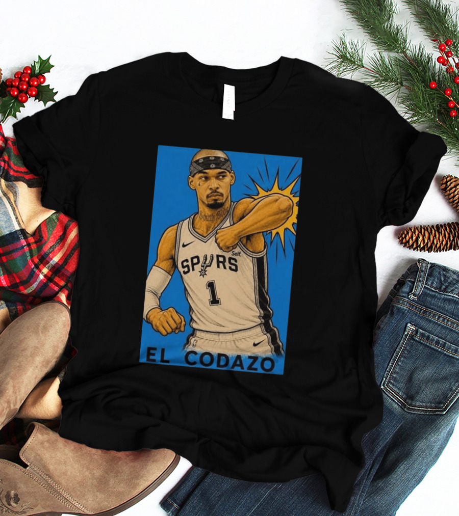 San Antonio Spurs El Codazo Victor Wembanyama Basketball Self T-Shirt