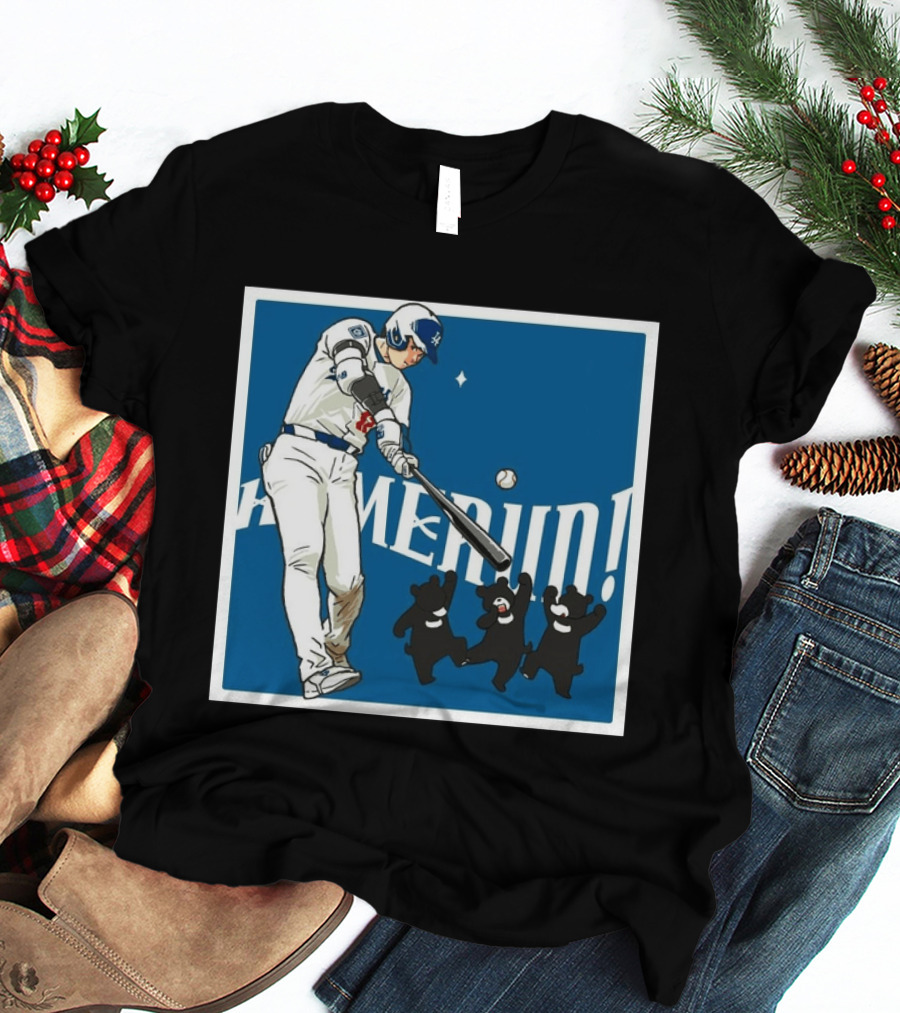Shohei Ohtani Los Angeles Dodgers Home Run Anime Bears T-Shirt