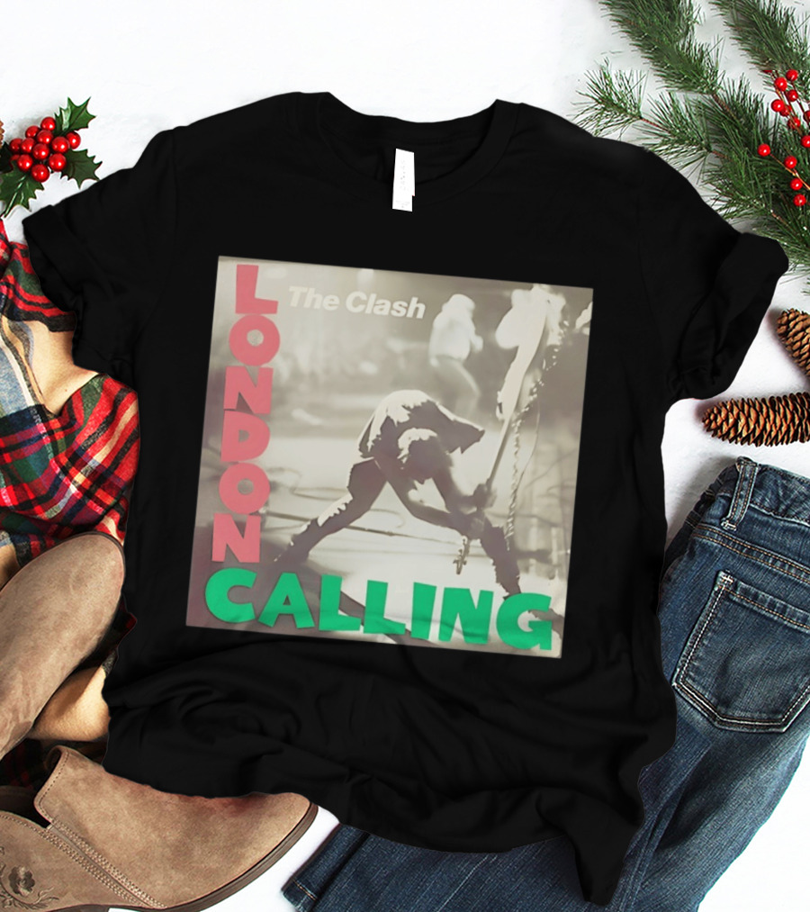 The Clash London Calling Punk Rock Album Cover Image T-Shirt