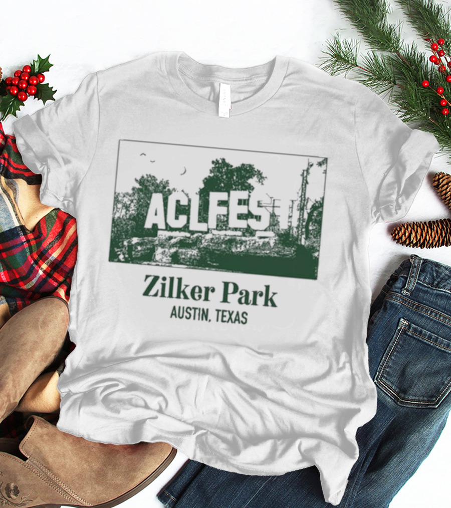 ACL Fest Zilker Park Austin Texas 2026 Tree Skyline T-Shirt